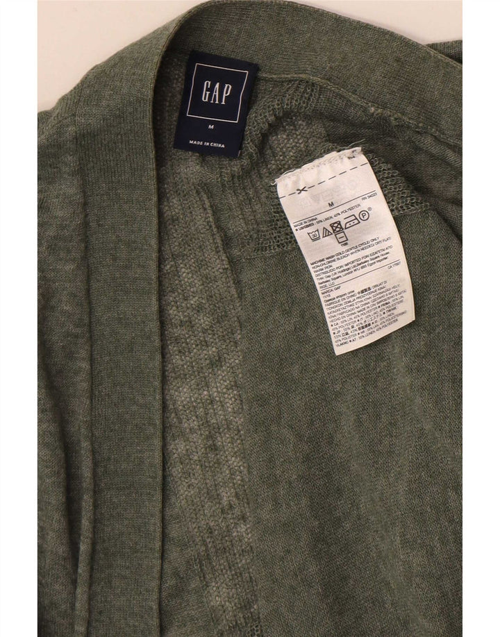 Gap Cardigan ouvert pour femme UK 14 Lin kaki moyen