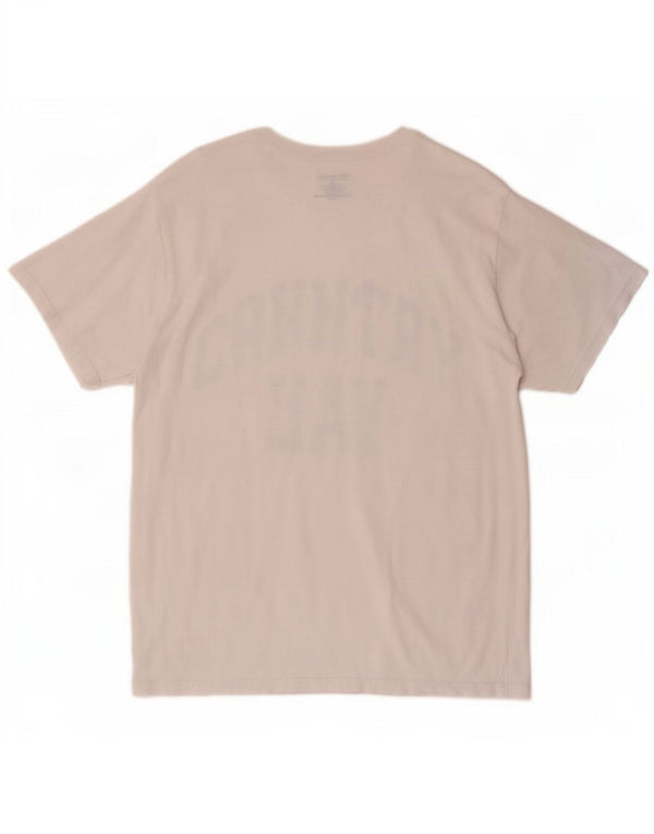Champion T-Shirt Graphique Homme Blanc Moyen Coton