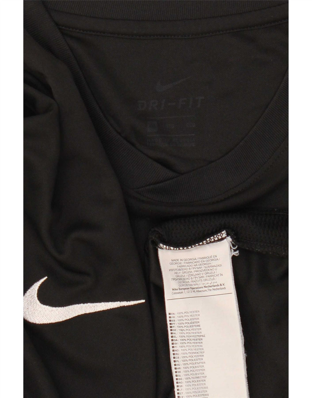 Nike Hommes Dri Fit T-Shirt Haut 2XL Noir Polyester