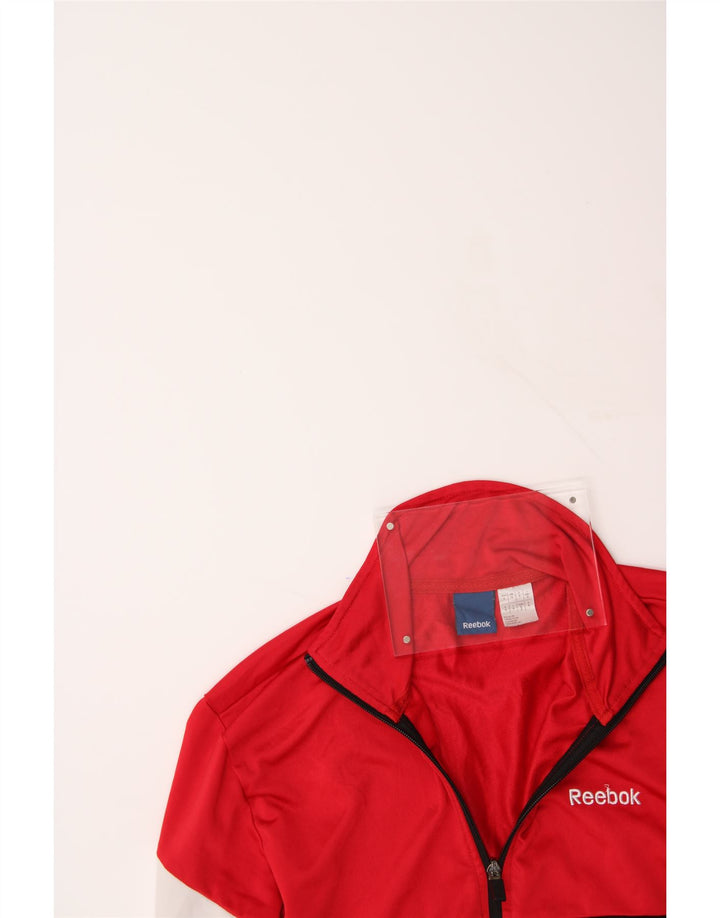 REEBOK Mens Tracksuit Top Jacket Small Black Colourblock Polyester Vintage Reebok and Second-Hand Reebok from Messina Hembry 
