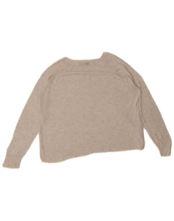 Zara Pull col bateau pour femme UK 14 Gris moyen