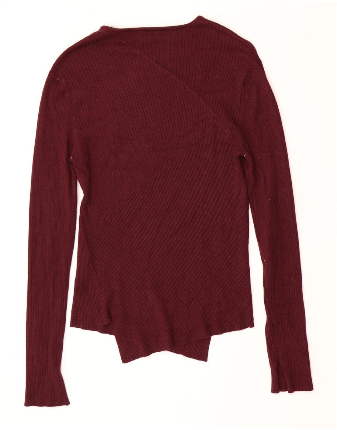 Jack Wills Pull col bateau pour femme UK 10 Petite viscose bordeaux