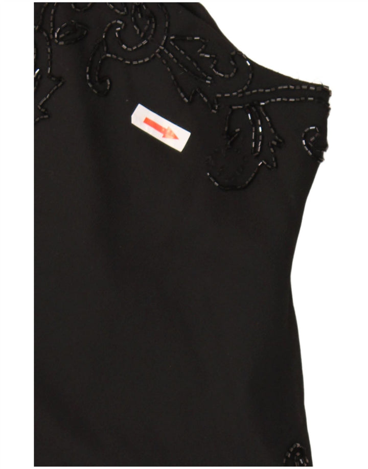 JMD Robe asymétrique pour femme UK 42 Medium Noir Polyester