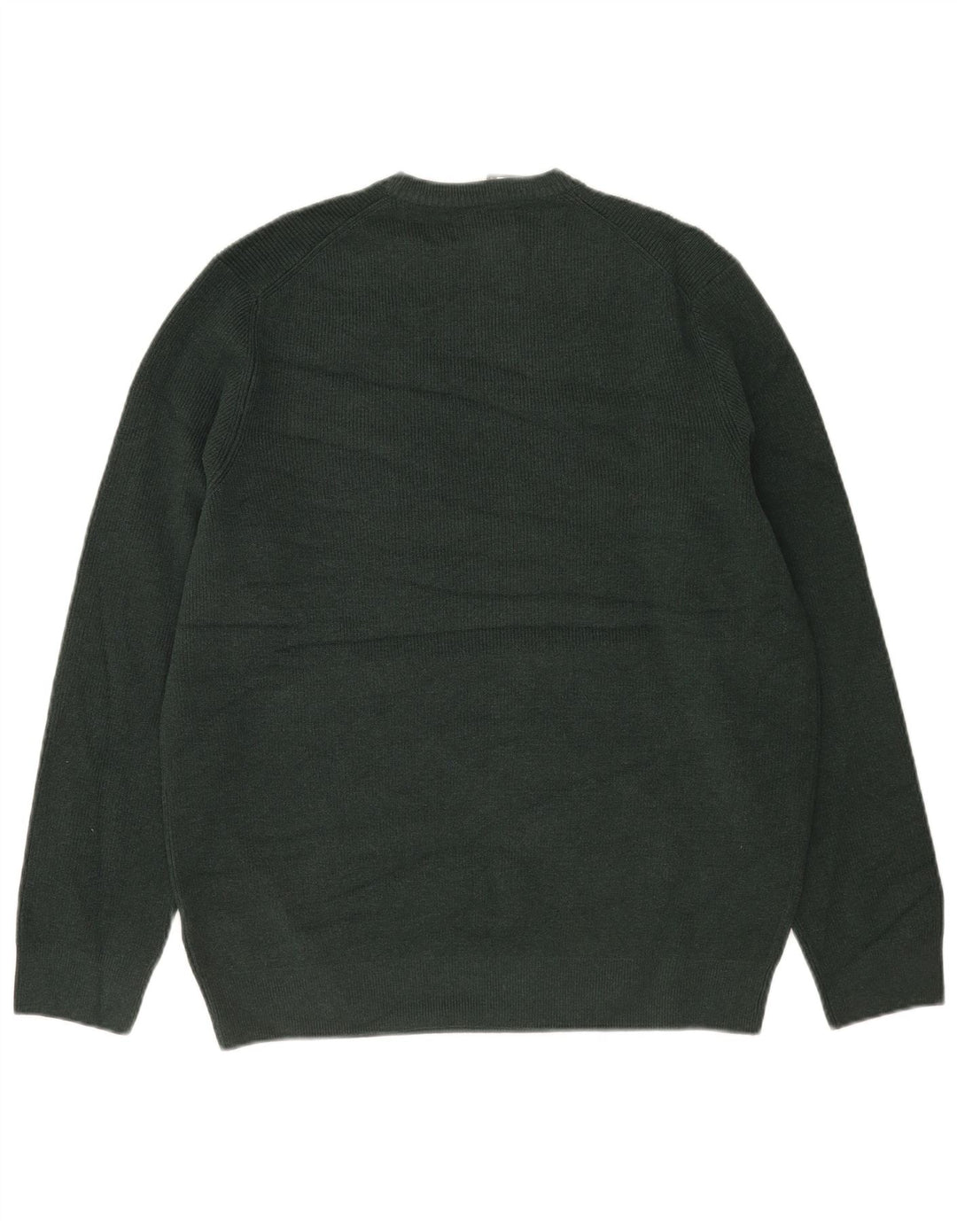 Marks & Spencer Pull à col rond pour homme XL Vert Polyester