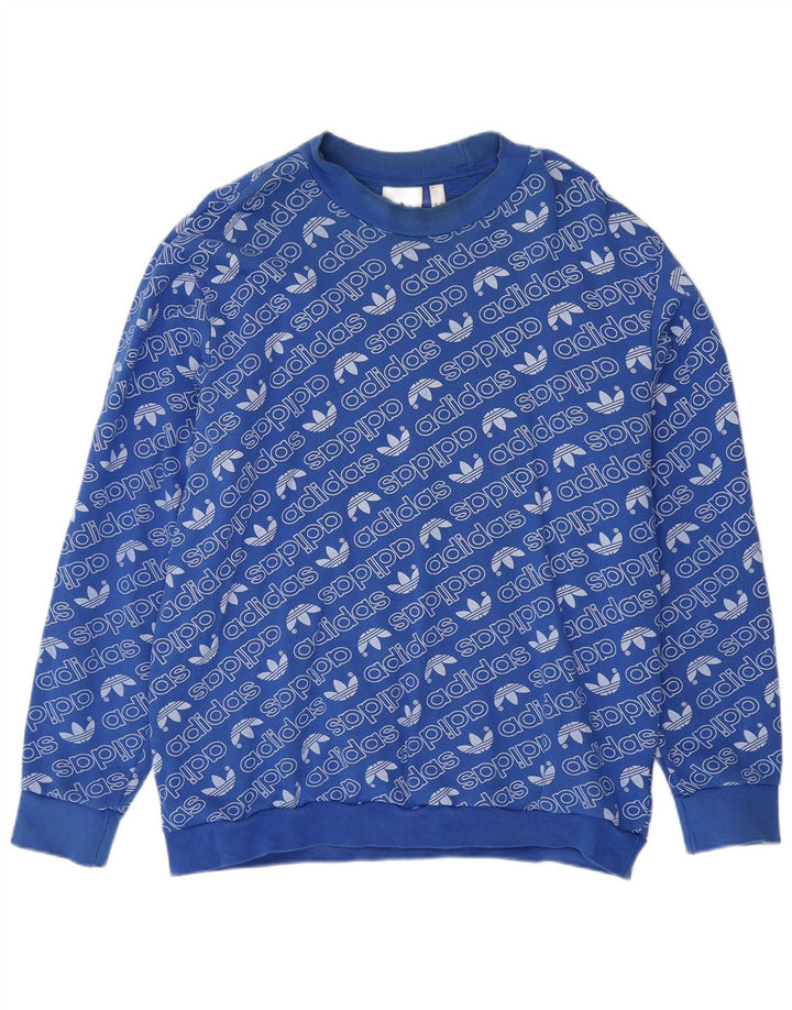 Adidas Sweat-shirt graphique pour homme XL en coton bleu