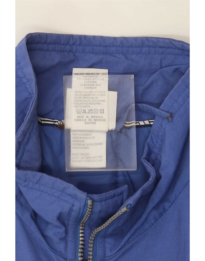 Adidas Veste coupe-vent pour homme UK 42/44 Large Bleu Polyester