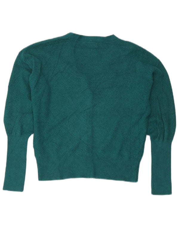 Marks & Spencer Pull cardigan coupe ample pour femme UK 6 XS Vert Viscose