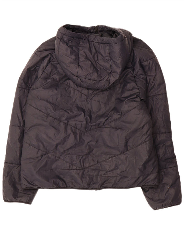 Nike Veste matelassée à capuche pour femme UK 14 Polyester noir moyen