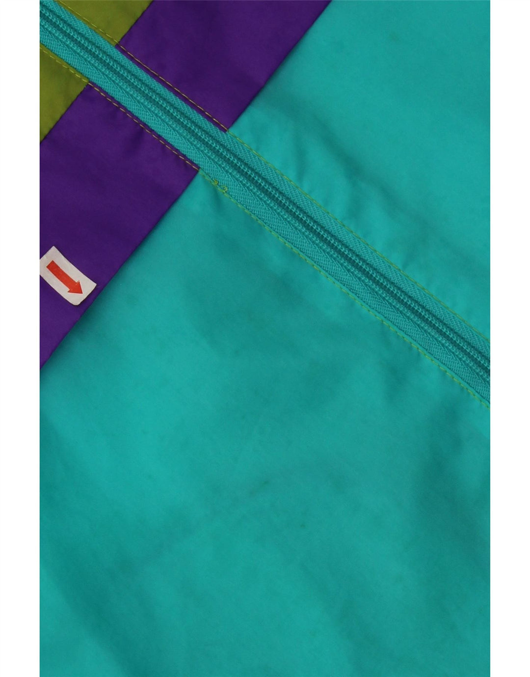 J Jeantex Veste de pluie à capuche pour homme UK 38 Medium Green Colourblock Polyamide