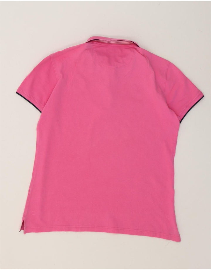 Massimo Dutti Polo Slim Fit Homme Rose Large