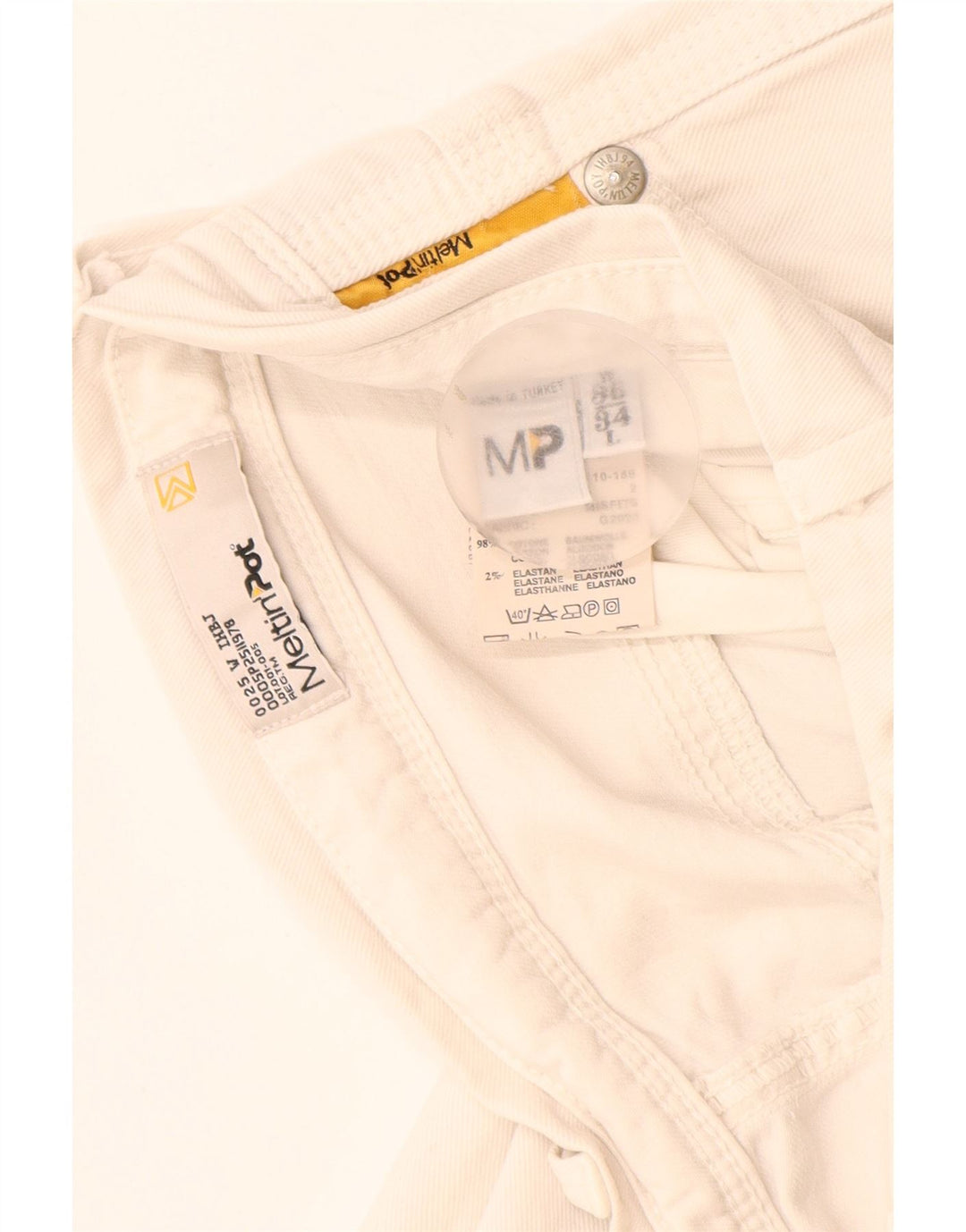 Meltin' Pot Jean Slim Femme W36 L34 Coton Blanc
