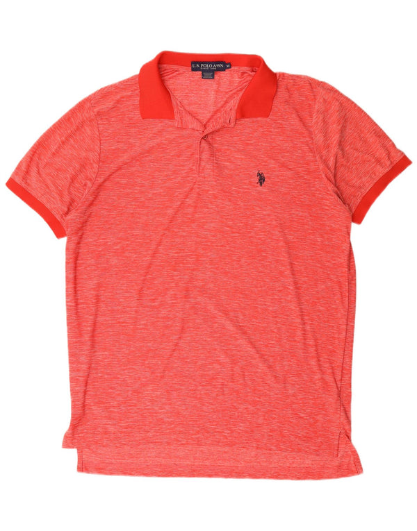 U.S. Polo Assn. Chemise Homme Moyen Rouge Moucheté Polyester