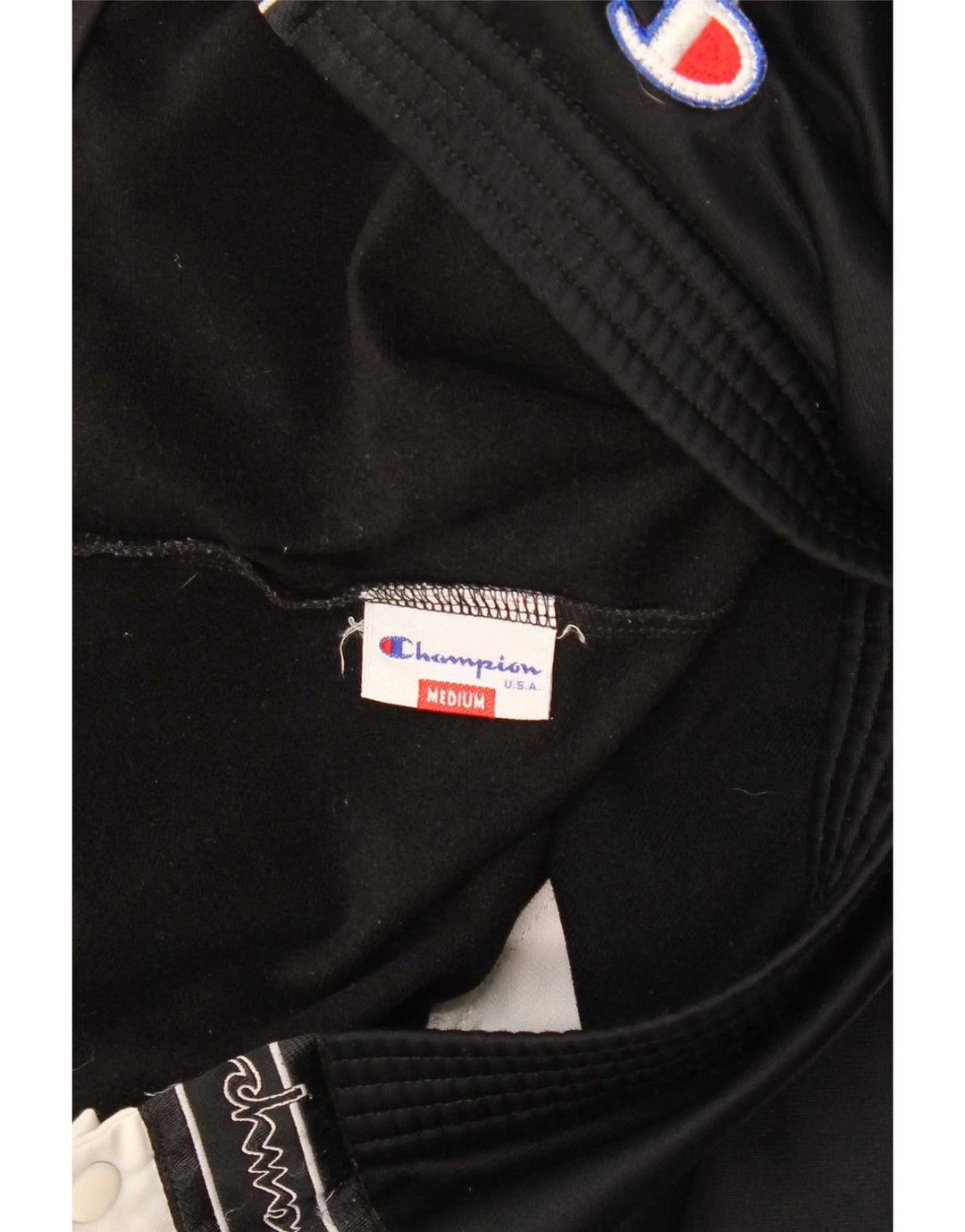 Champion Pantalon de Survêtement Graphique Homme Noir Medium Colourblock