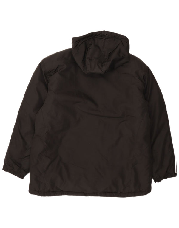 UMBRO Veste matelassée à capuche surdimensionnée pour femme UK 16 Large Noir Polyester