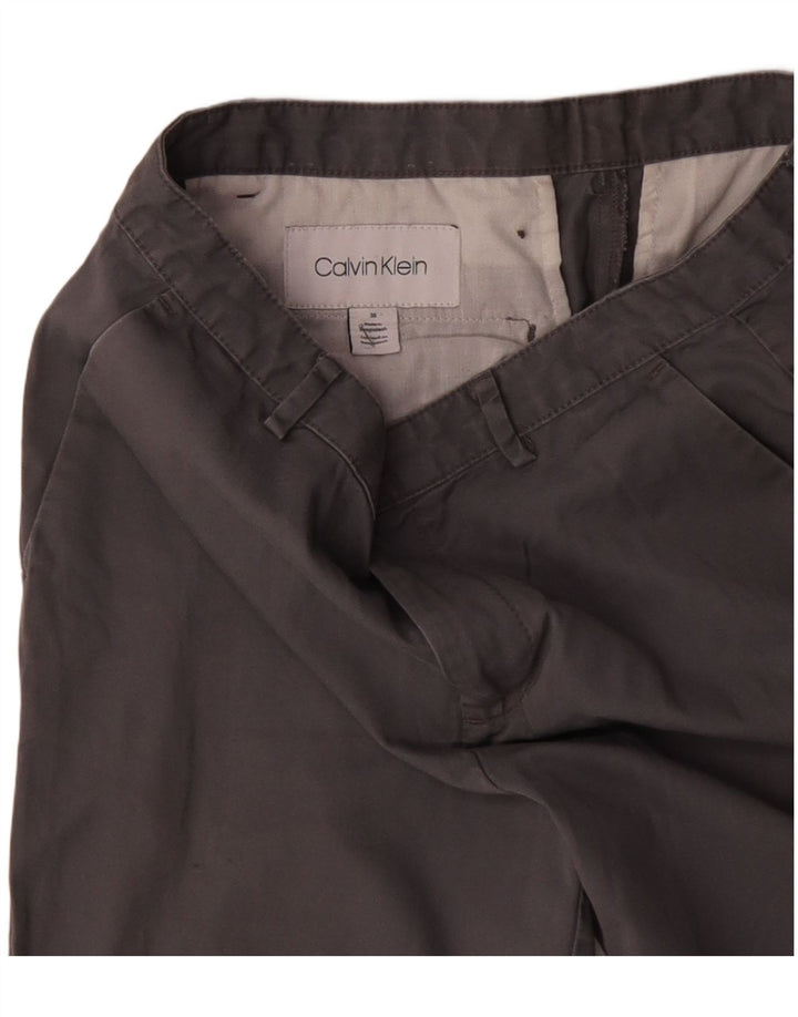 CALVIN KLEIN Short Chino Homme W30 Gris Moyen Coton