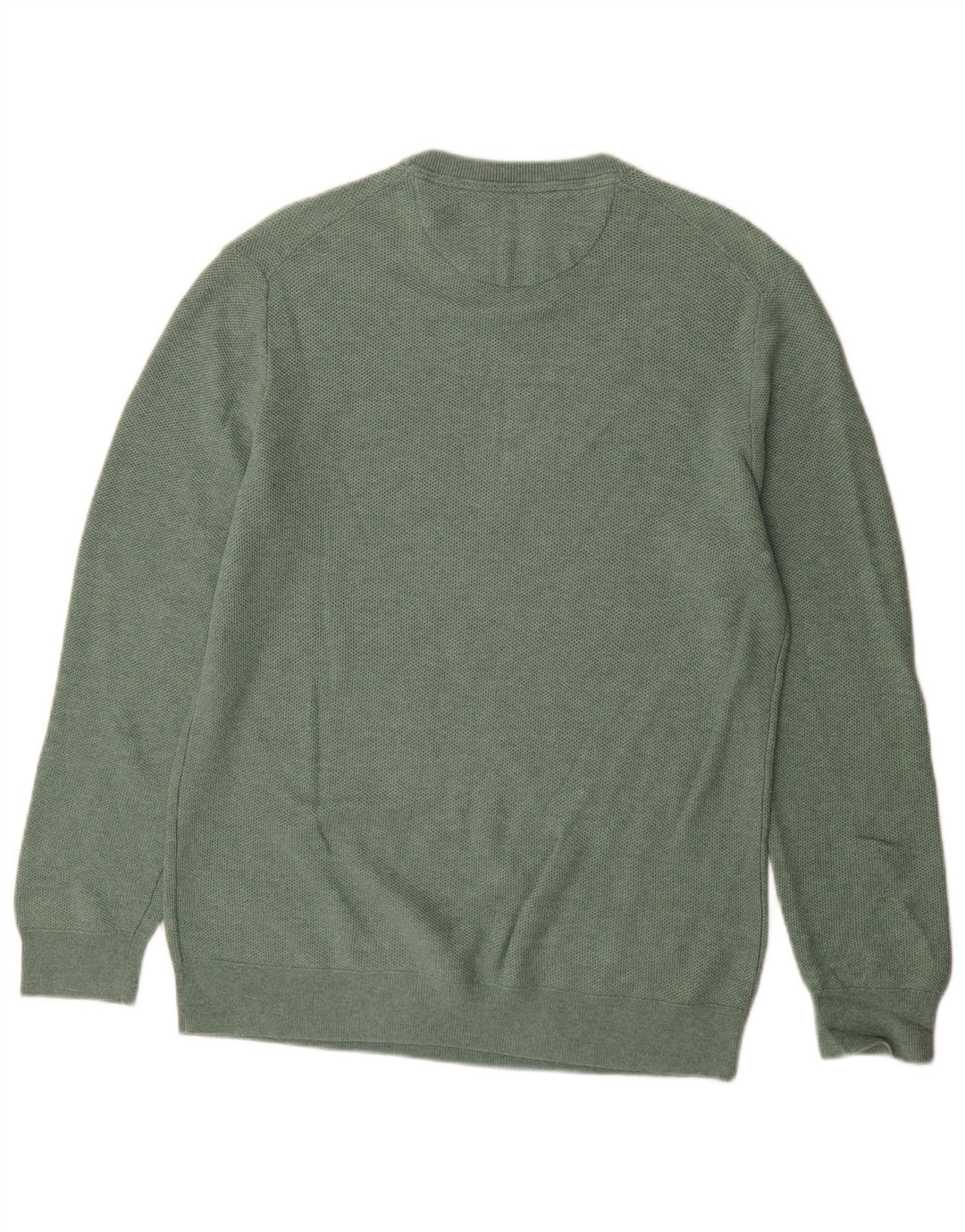 White Stuff Pull Col Ras du Cou Homme Vert Moyen Coton