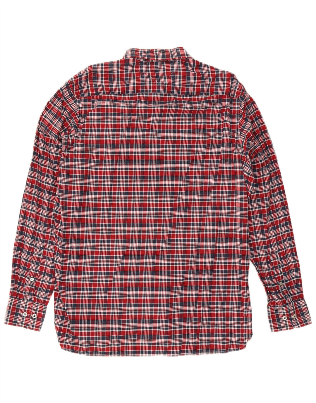 Tommy Hilfiger Chemise sur mesure pour homme en coton à carreaux rouges