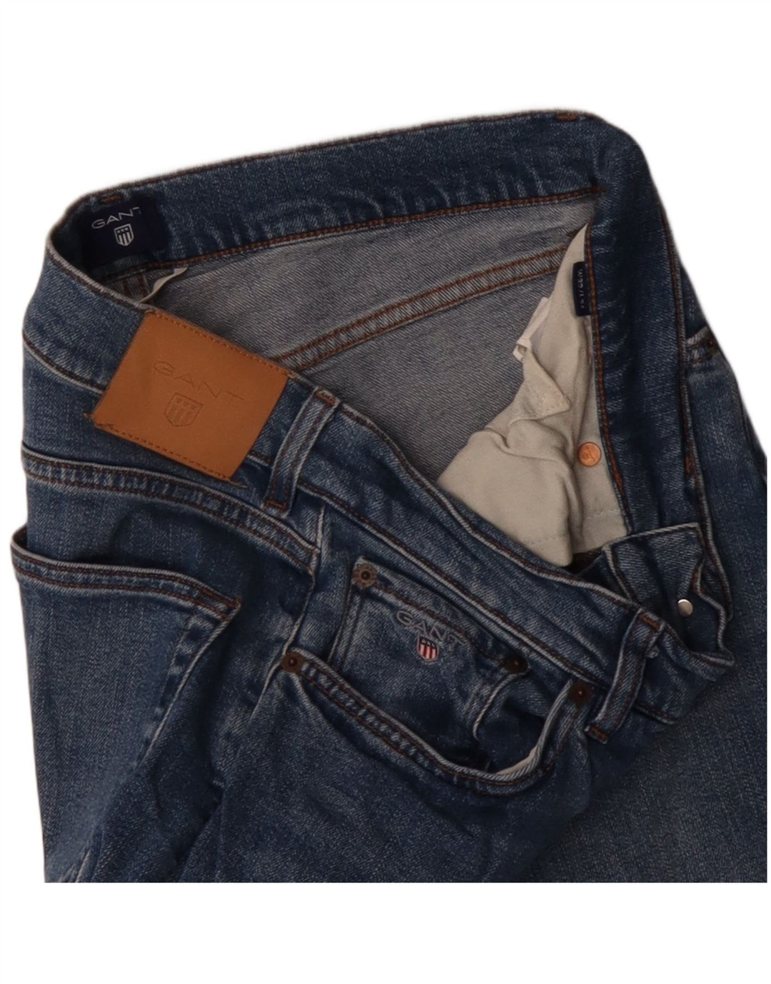 GANT Jean droit femme W32 L29 bleu coton