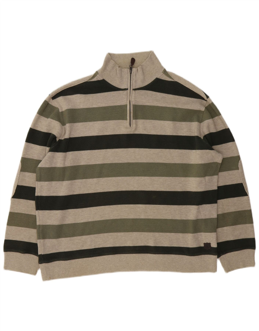 Marks & Spencer Pull à col zippé Blue Harbour pour homme, grand kaki