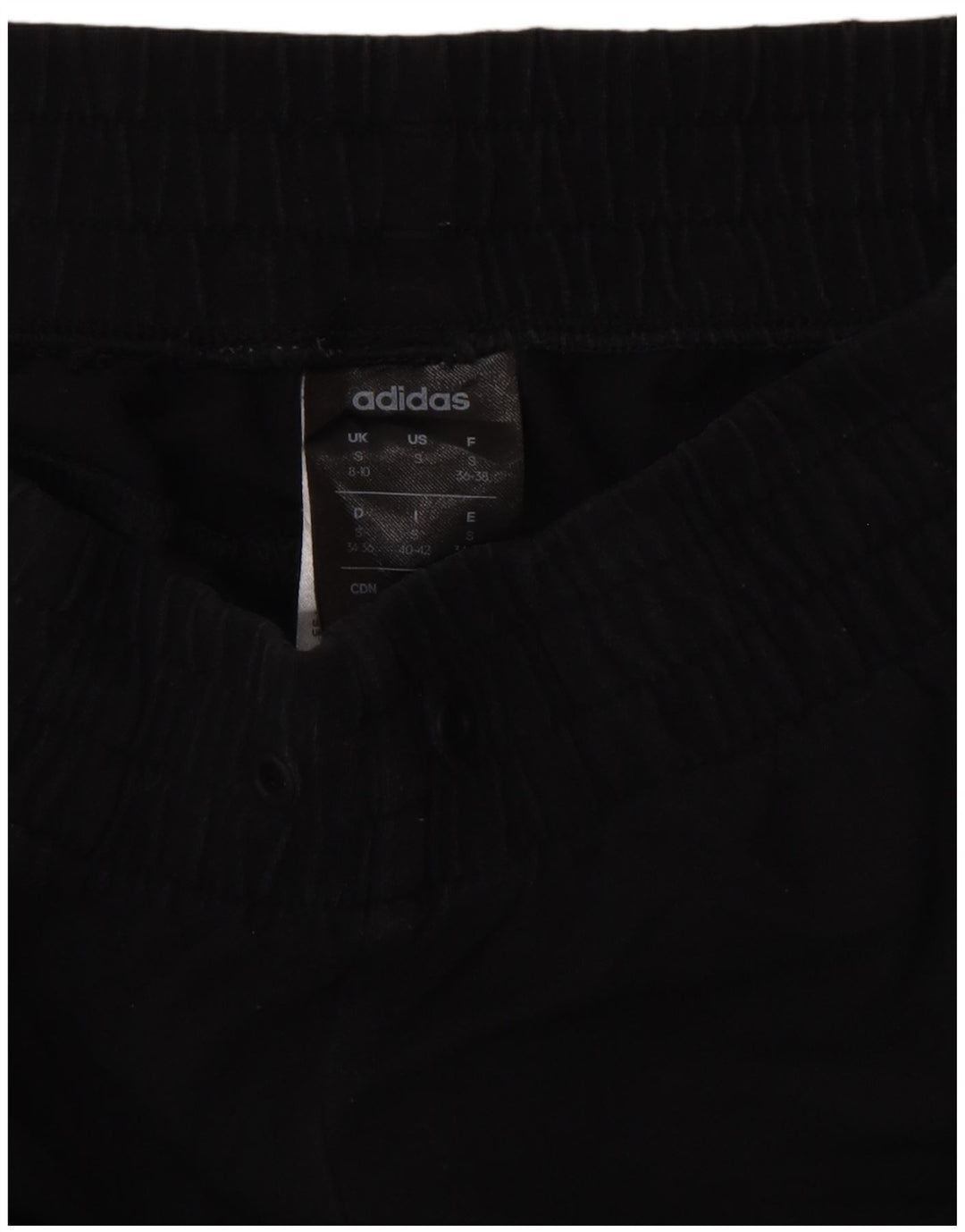 ADIDAS Pantalon de survêtement pour femme Joggers UK 8/10 Small Noir Coton