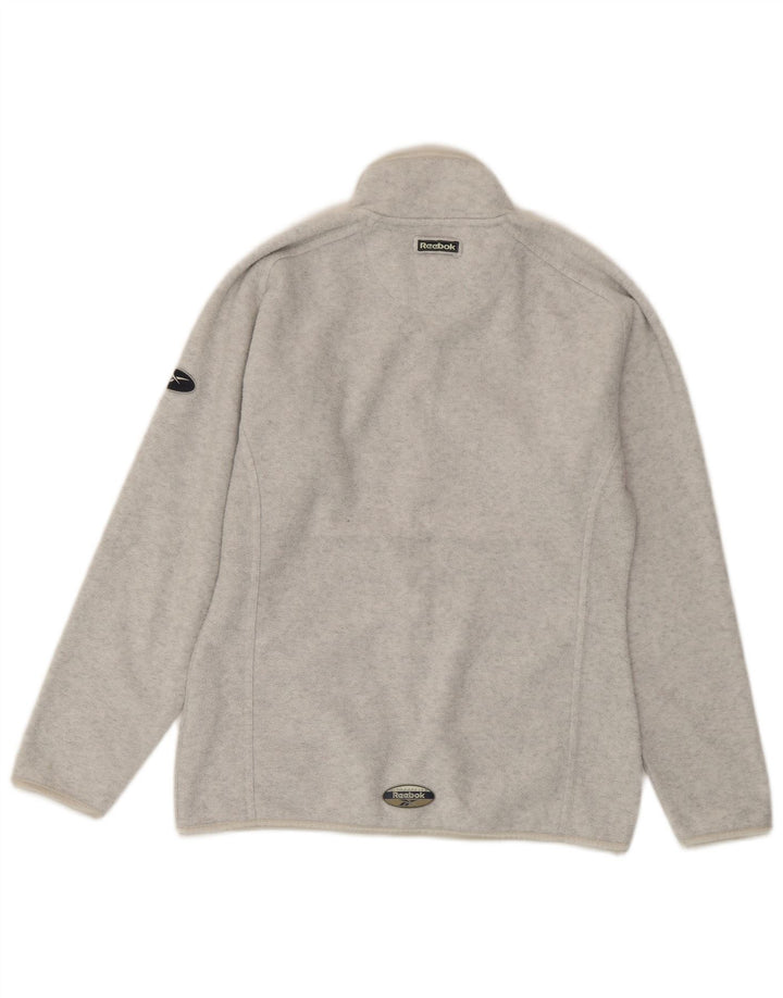 Reebok Veste polaire pour femme UK 10 Small Gris Moucheté Polyester
