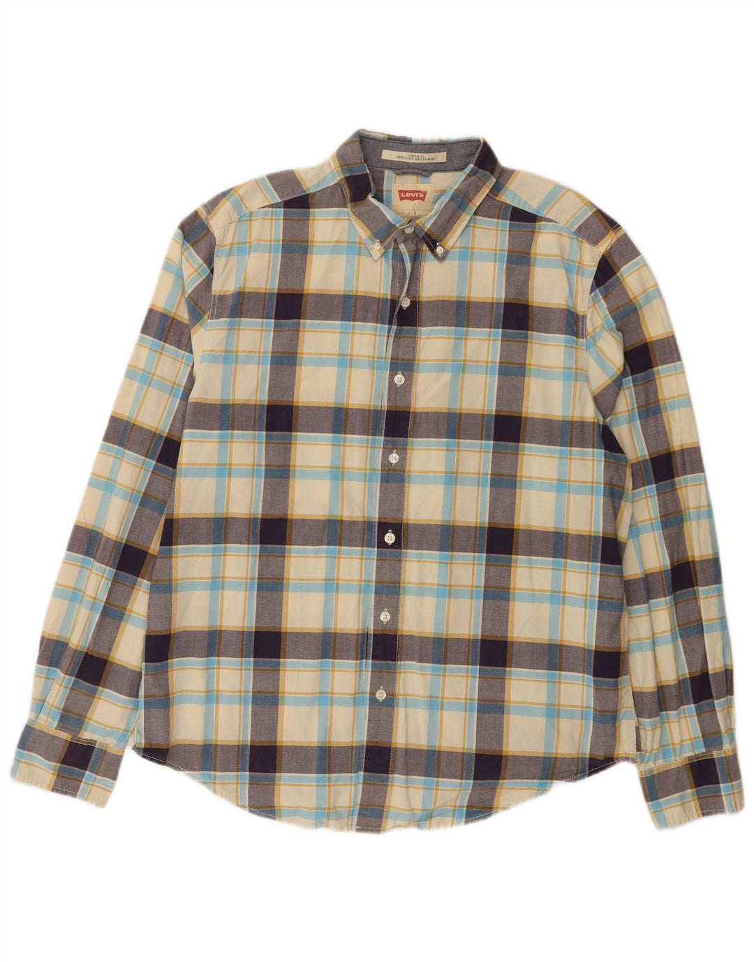 Levi's Chemise Coupe Standard Homme Beige Carreaux Coton