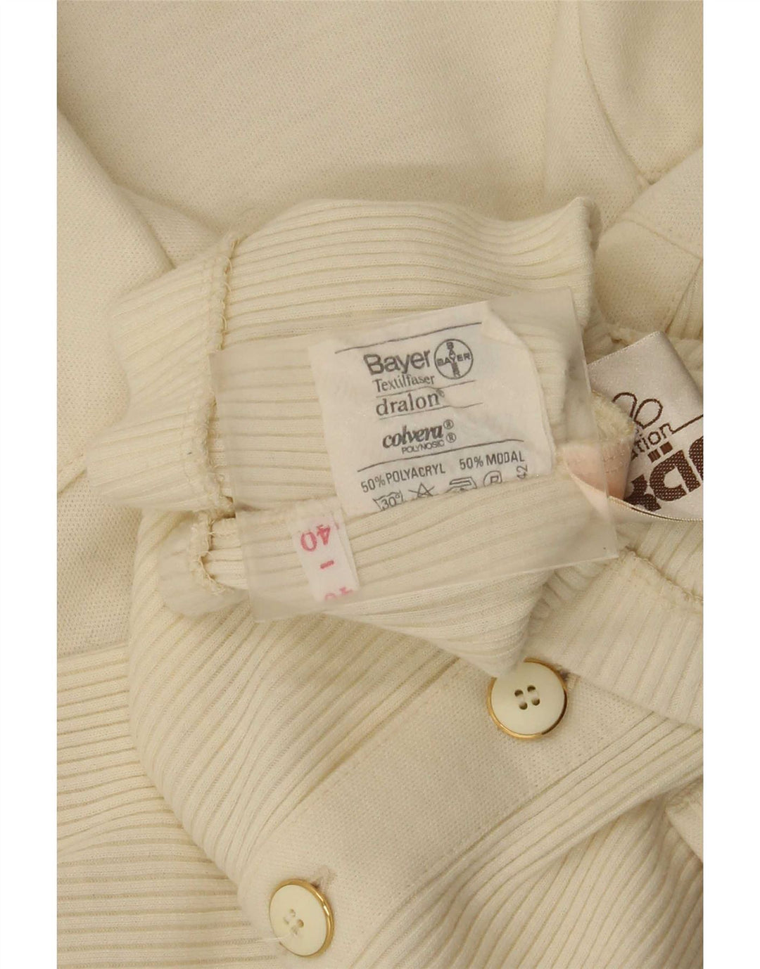 Karner Cardigan à manches courtes pour femme IT 40 Small Blanc cassé