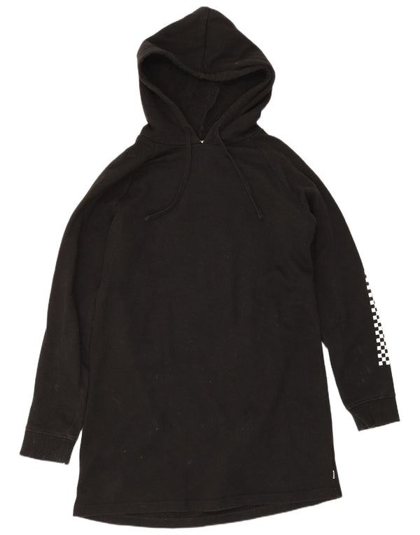 Vans Pull à capuche graphique long pour femme UK 14 Coton noir moyen