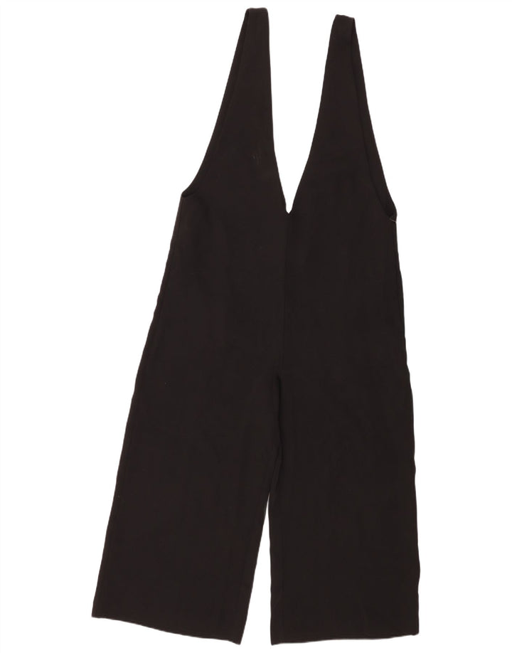 Zara Combishort sans manches pour femme UK 44 Large Noir Polyester