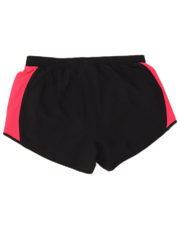 Under Armour Short de sport Heat Gear pour femme UK 14 Noir moyen Colourblock