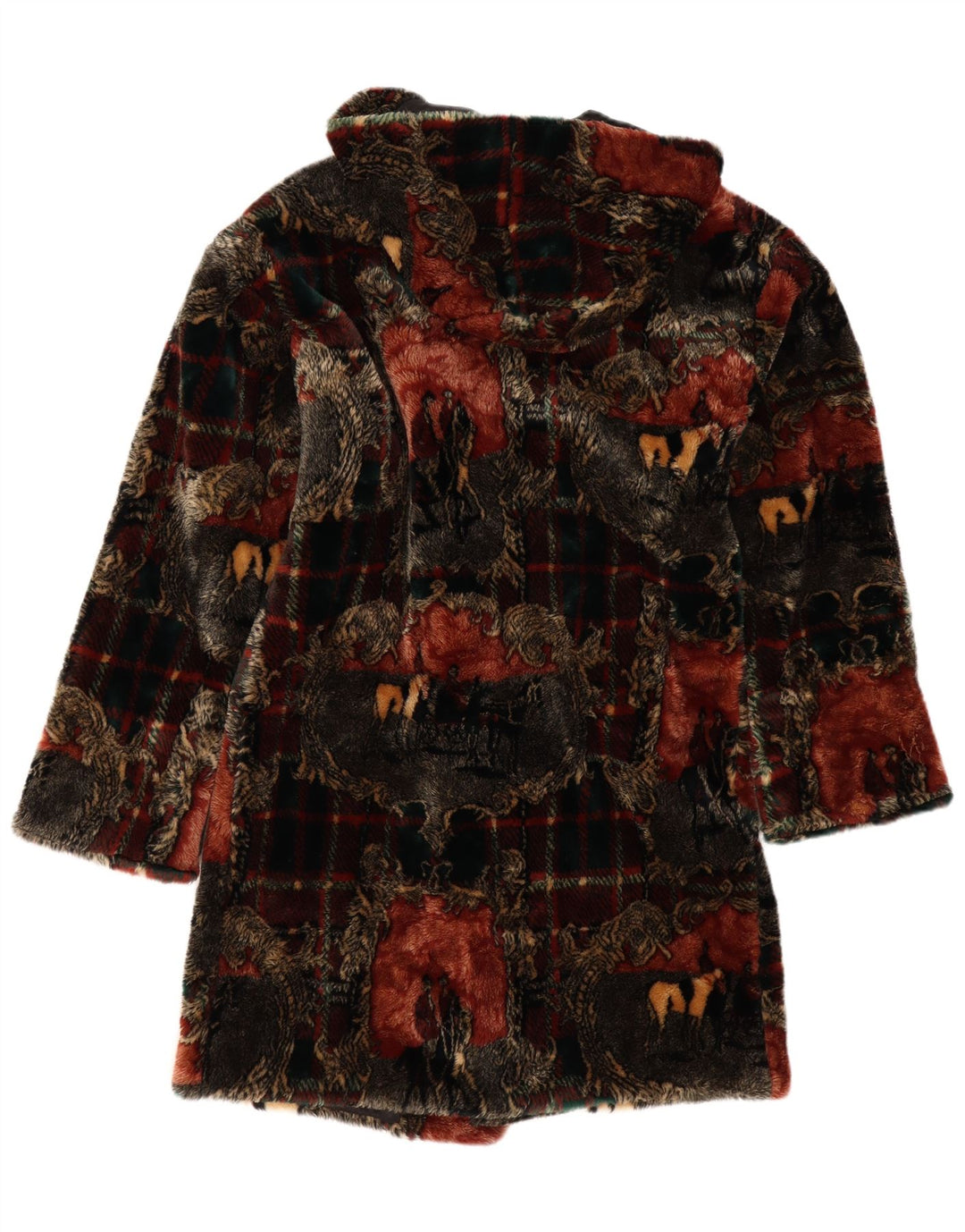 Donnybrook Duffle Coat à capuche pour femme UK 12 Medium Multicolore à carreaux
