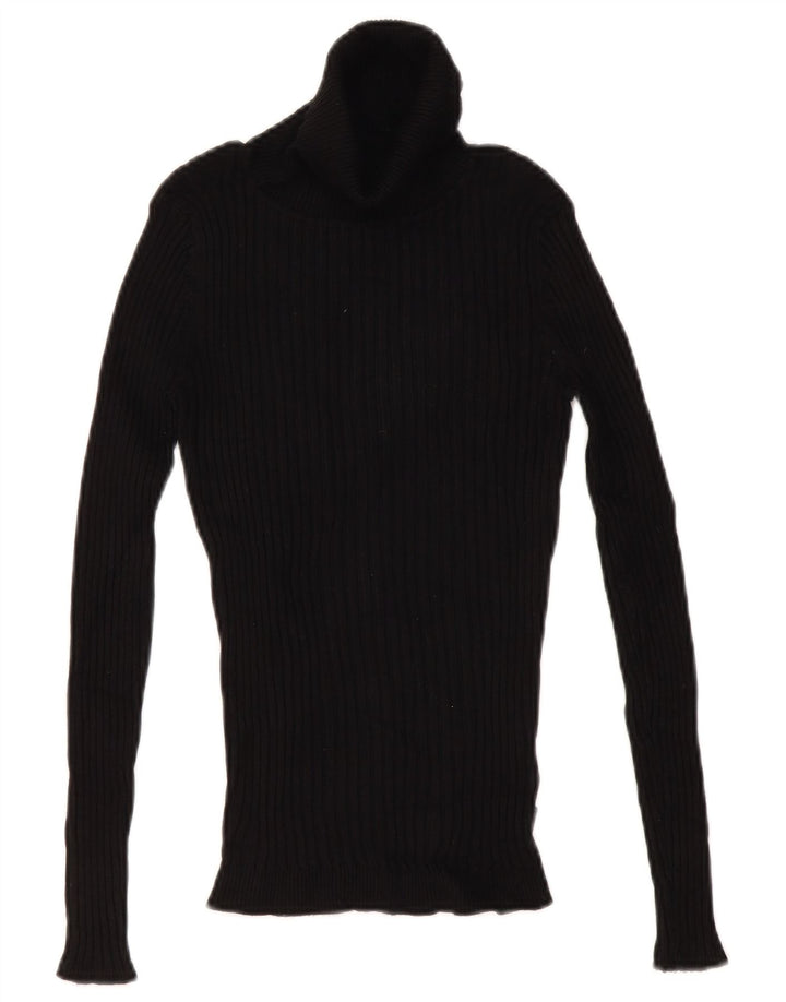 Musto Pull col roulé pour femme UK 12 Medium Noir Viscose