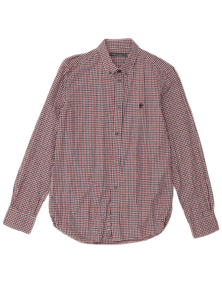 French Connection Mens Shirt Small Multicoloured Gingham Cotton