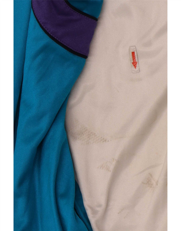 Kappa Veste de Survêtement Graphique pour Garçon 9-10 Ans Grand Blanc Colorblock