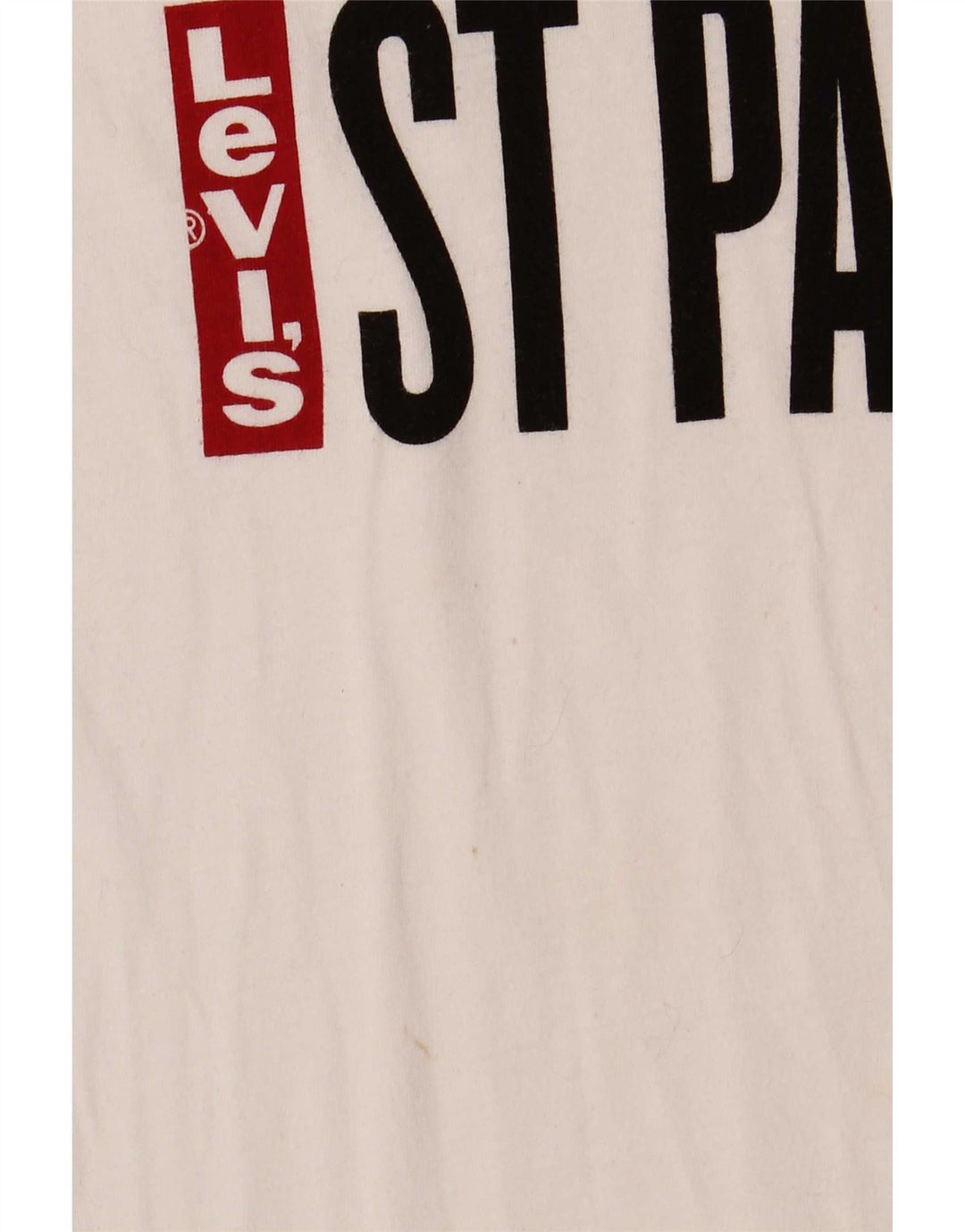 Levi's T-Shirt Graphique Homme Petit Blanc Coton