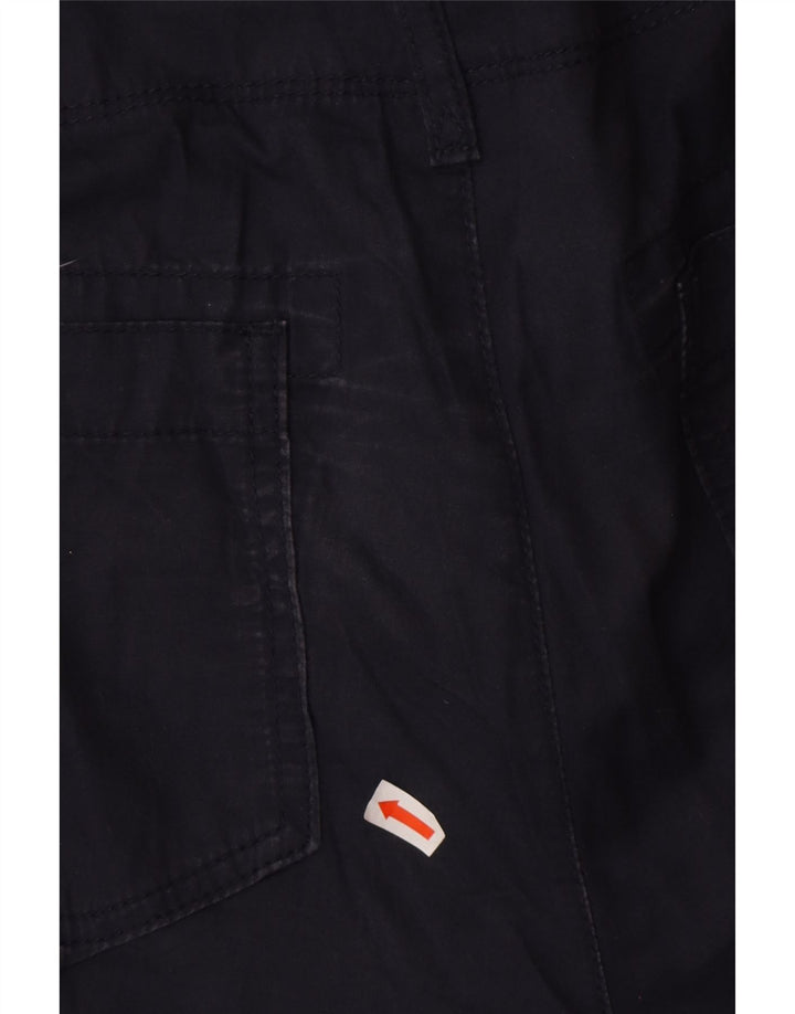 EDDIE BAUER Short cargo pour femme US 12 Large W38 Bleu marine Coton