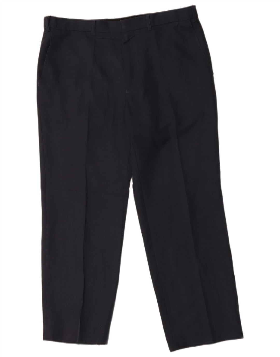 Marks & Spencer Pantalon Chino Droit Homme W36 L29 Bleu Marine Polyester