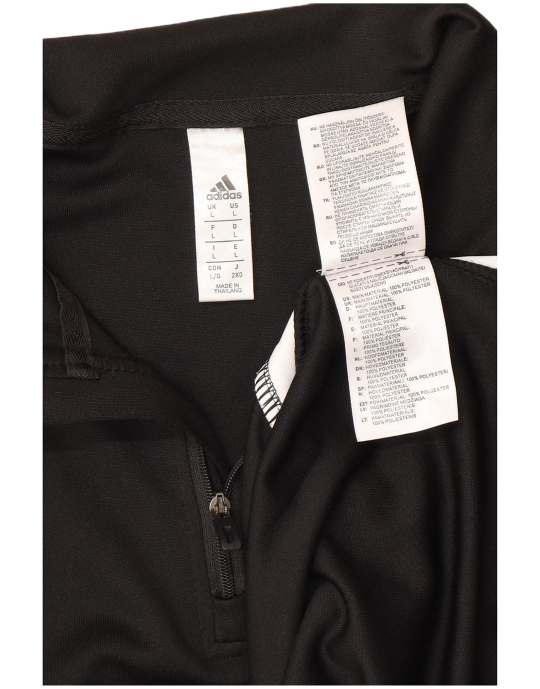 ADIDAS Haut de survêtement Aeroready pour hommes, grand, noir, colour block