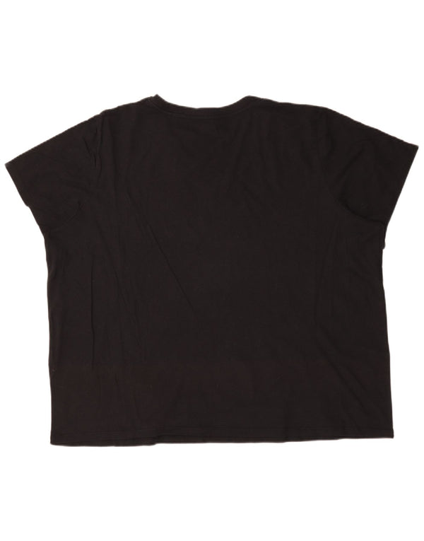 Levi's T-Shirt Oversize Femme UK 22 3XL Noir Coton