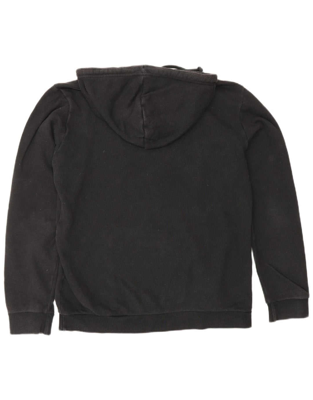 ADIDAS Mens Graphic Hoodie Jumper Medium Black Cotton