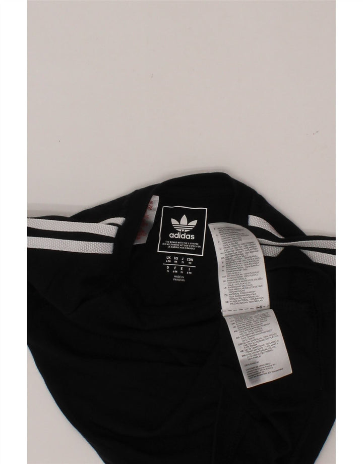 ADIDAS T-Shirt Bébé Garçon 6-9 Mois Noir Coton