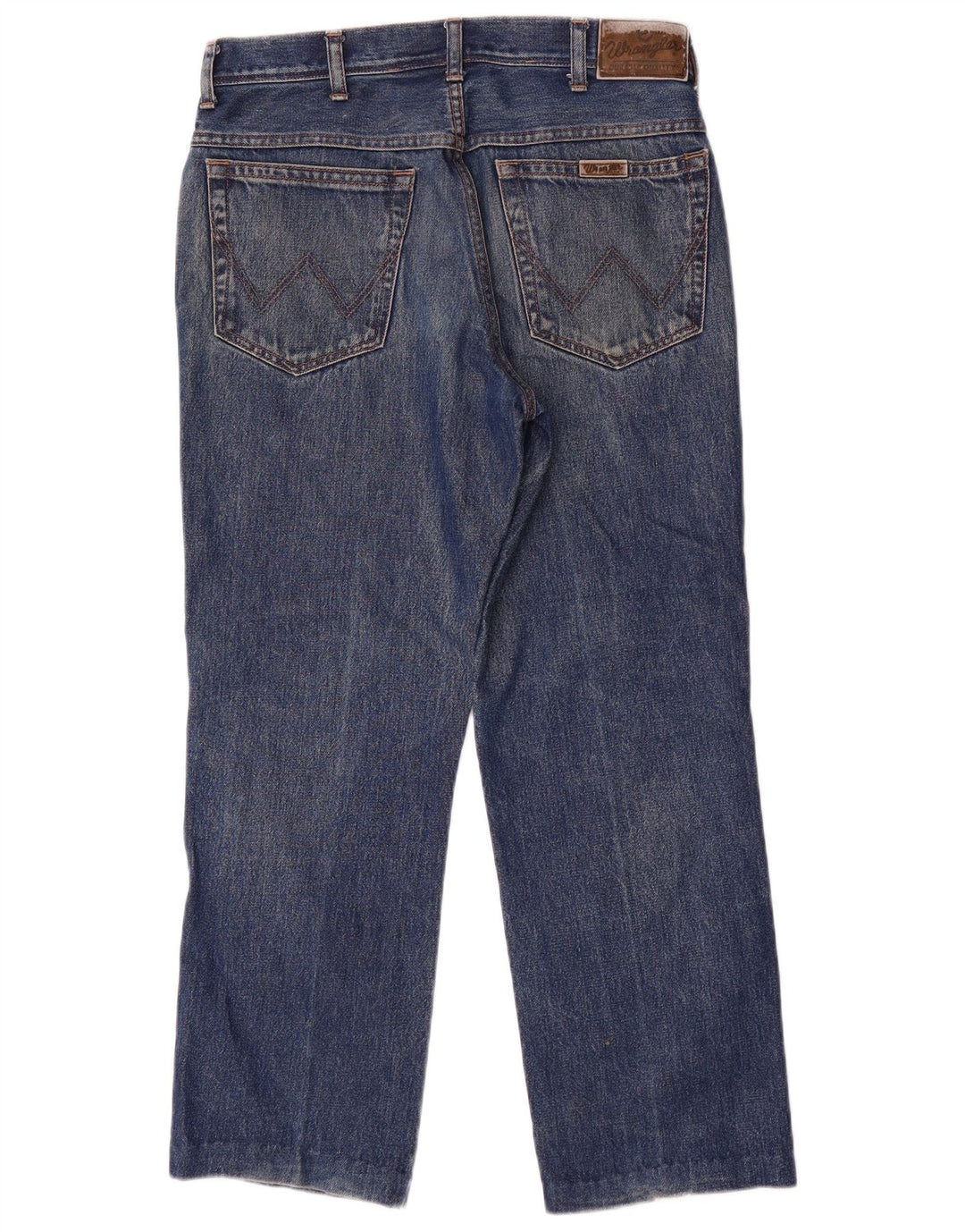 Wrangler Jean droit coupe droite W32 L27 pour homme en coton bleu