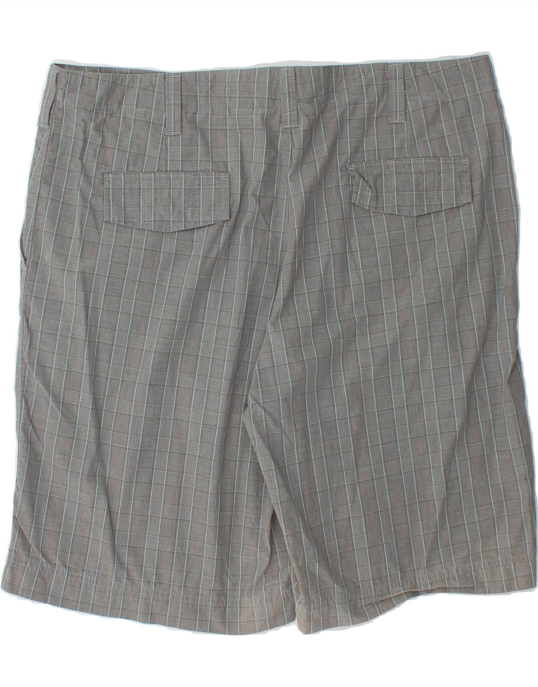 EDDIE BAUER Mens Chino Shorts W40 XL Grey Check Cotton Vintage Eddie Bauer and Second-Hand Eddie Bauer from Messina Hembry 
