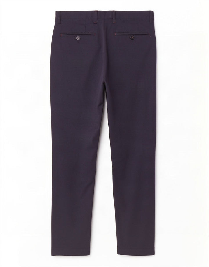 Ted Baker Pantalon de Costume Droit Homme W32 L30 Bleu Marine Polyester