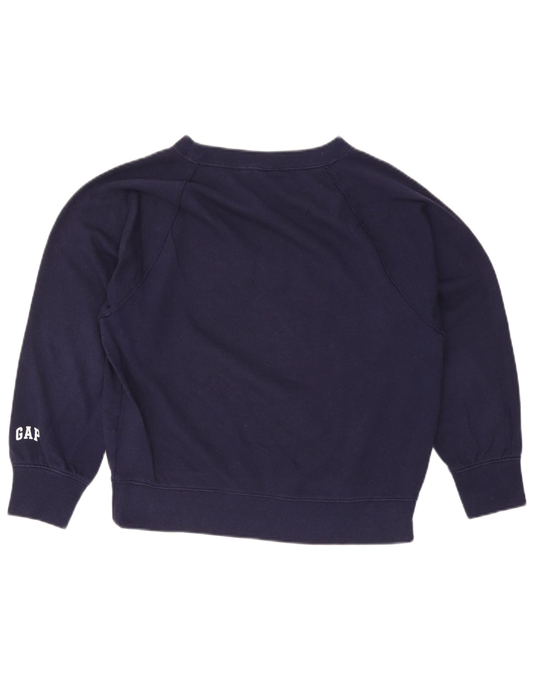Gap Sweat-shirt graphique surdimensionné pour femme UK 10 Petit coton bleu marine