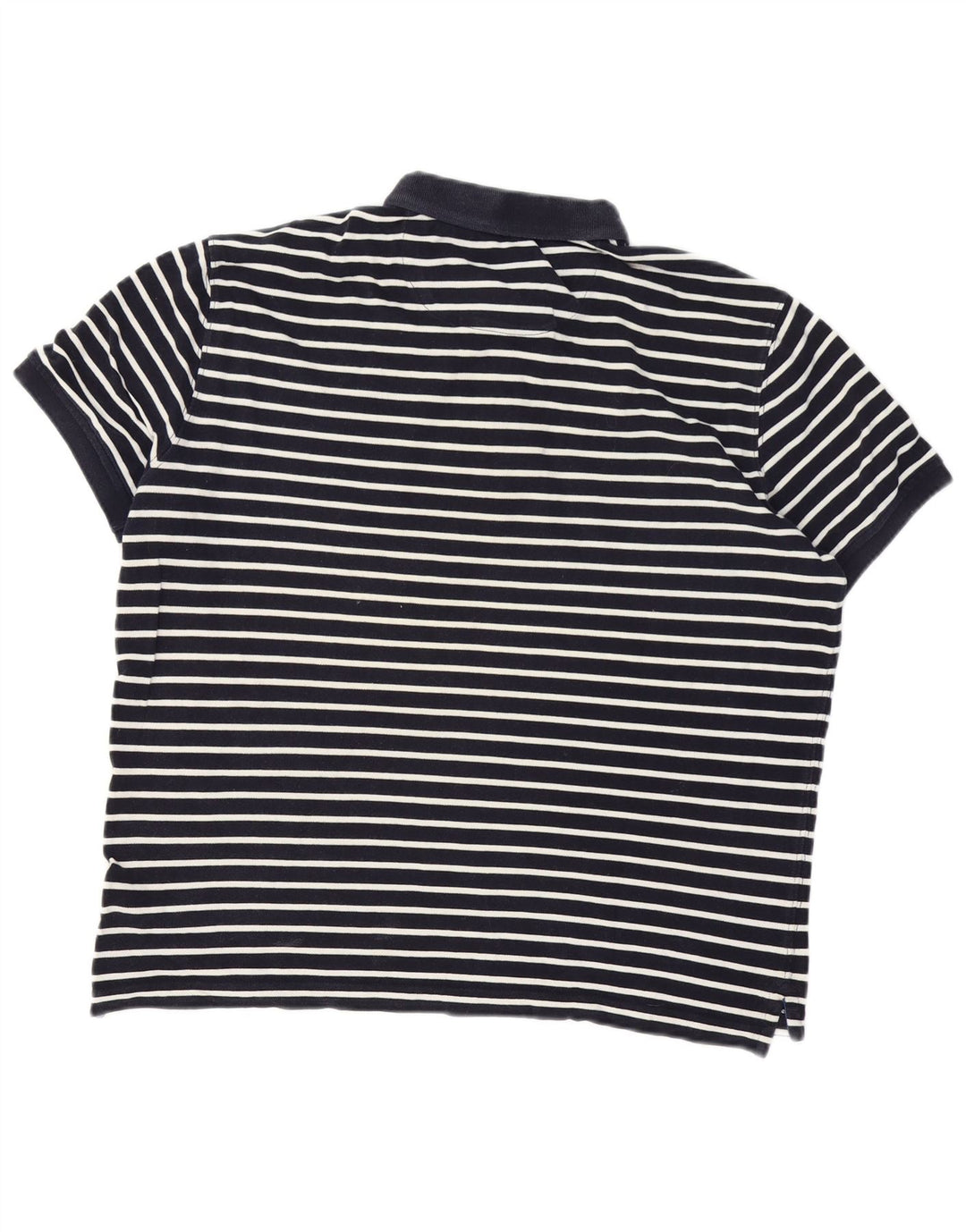 Massimo Dutti Polo Homme Large Bleu Marine Rayé