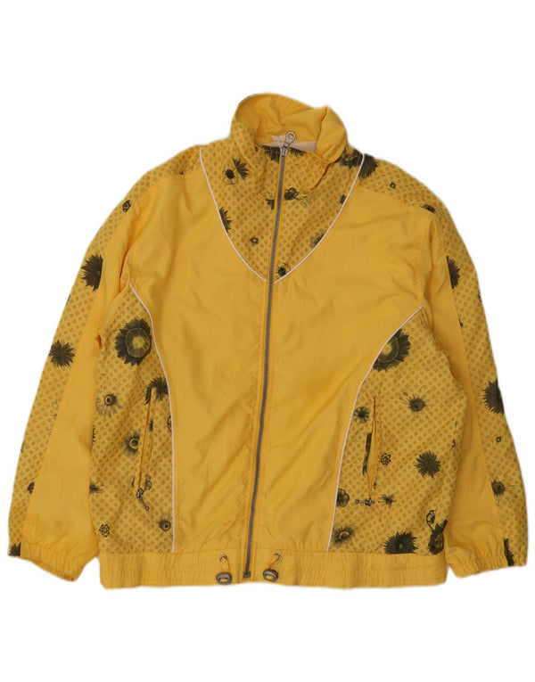 Hibernia Veste de survêtement pour femme UK 18 XL Jaune Floral