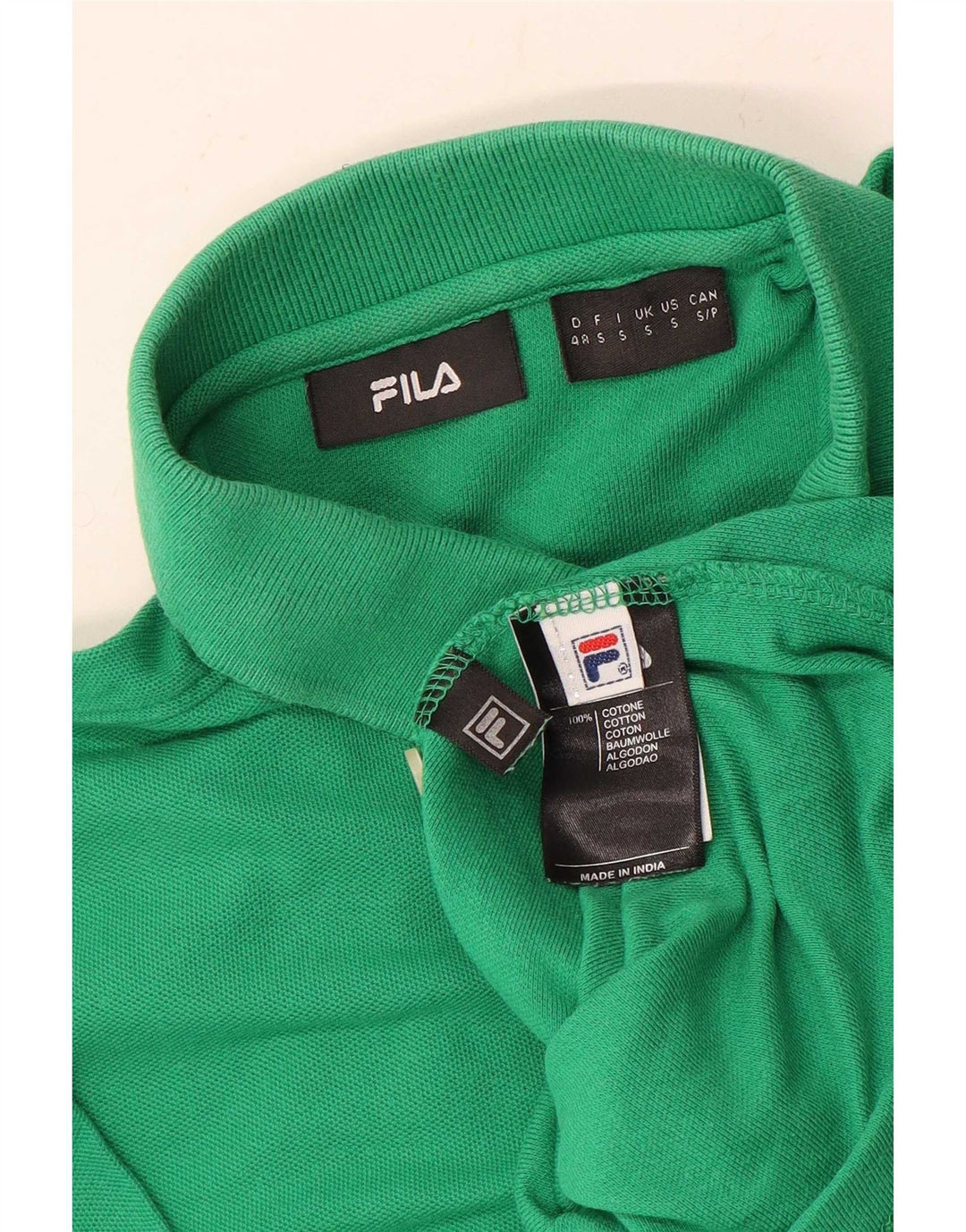 Fila Polo Homme Petit Vert Coton