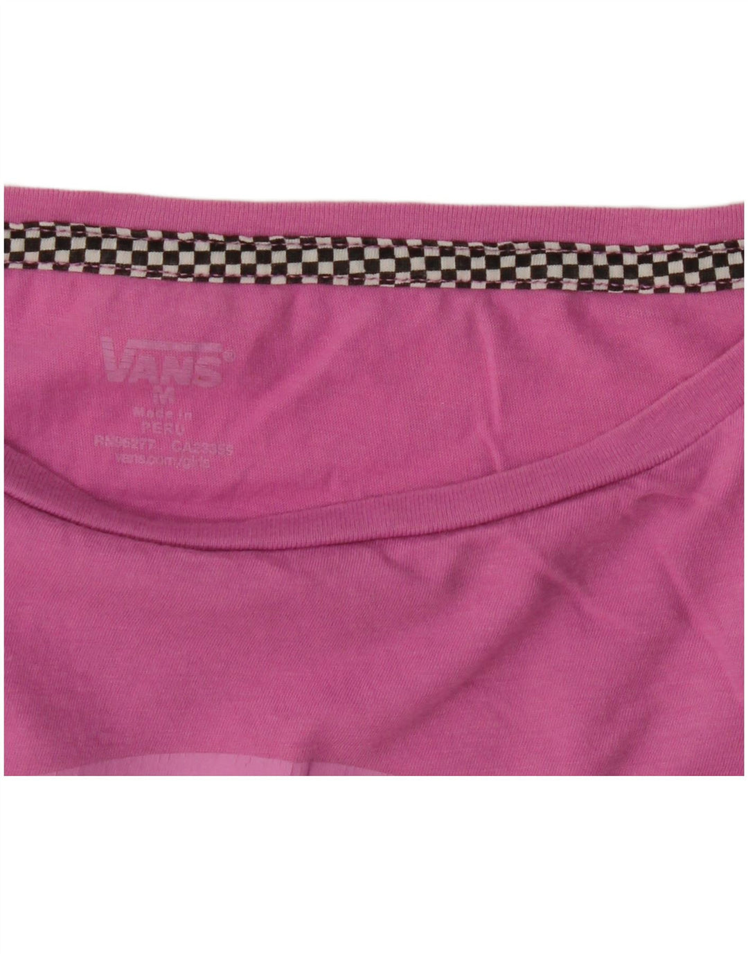 Vans T-shirt graphique pour femme UK 12 Rose moyen
