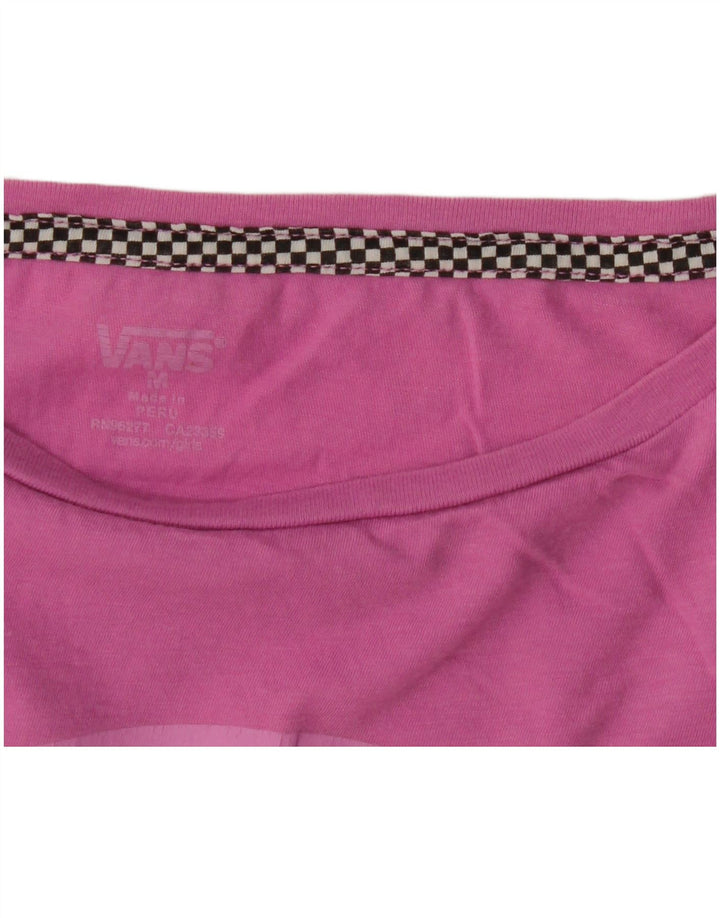 Vans T-shirt graphique pour femme UK 12 Rose moyen